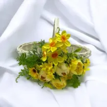 Wielkanoc Koszyczek wiklinowy HANDMADE ŚWIĘCONKA. 72588