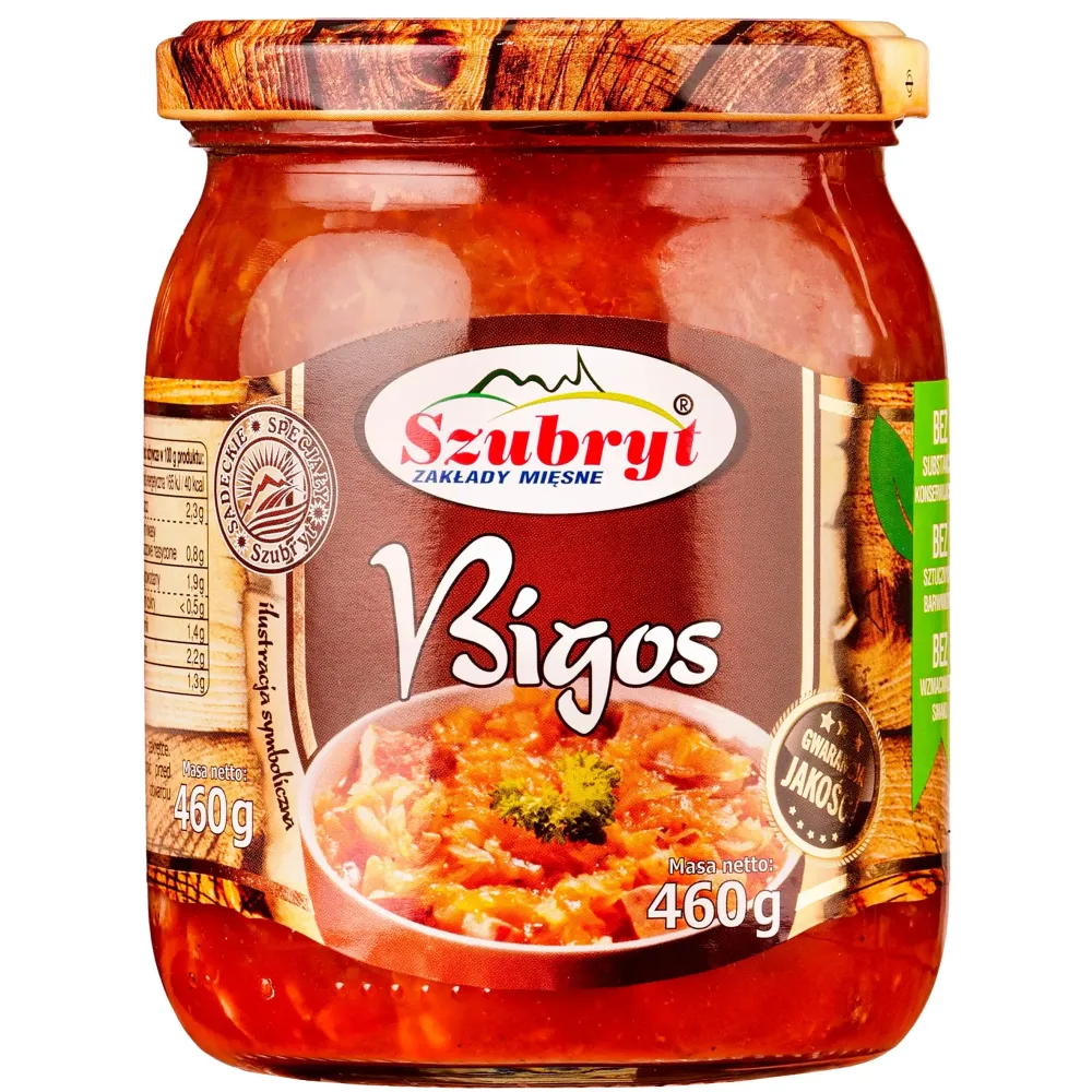 Bigos w słoiku Szubryt 460g DO PODGRZANIA. 71393