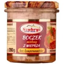 Mielony boczek w słoiku 280g Szubryt B/KONSERWANTÓW. 75230