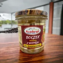 Mielony boczek w słoiku 280g Szubryt B/KONSERWANTÓW. 75230