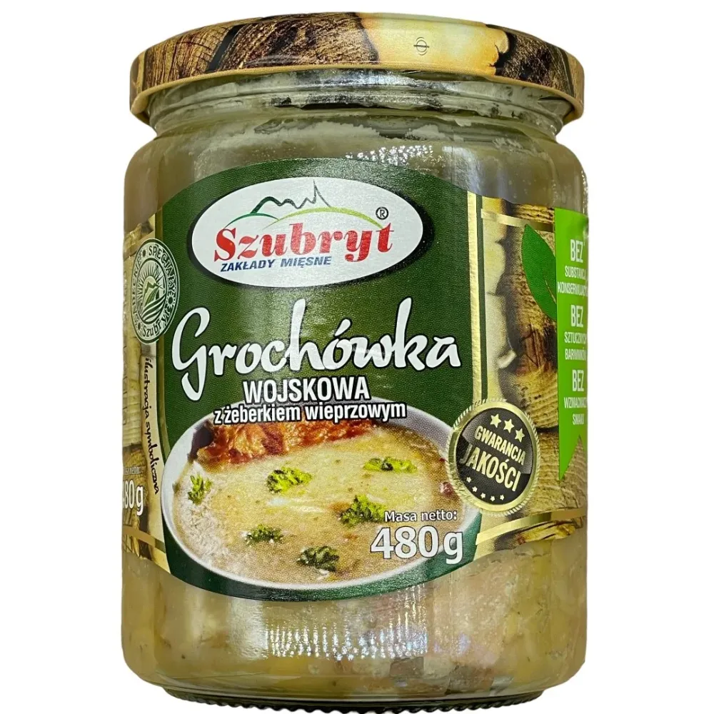 GROCHÓWKA WOJSKOWA Z ŻEBERKIEM 480g Czysty skład. 75292