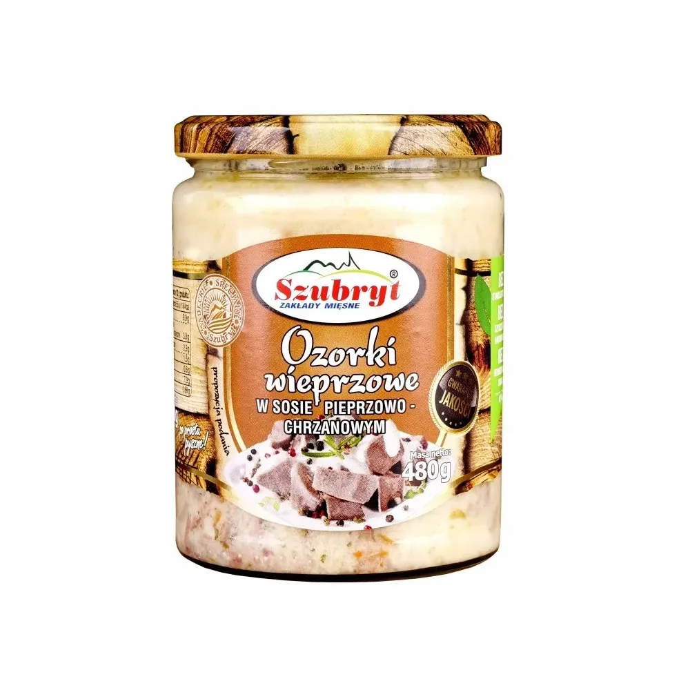 OZORKI WIEPRZOWE w sosie pieprzowo chrzanowym SZUBRYT 75933