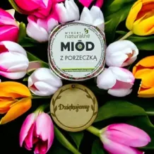 Miod miodek miodki podziękowania dla gości 50g porzeczkowy. 73899