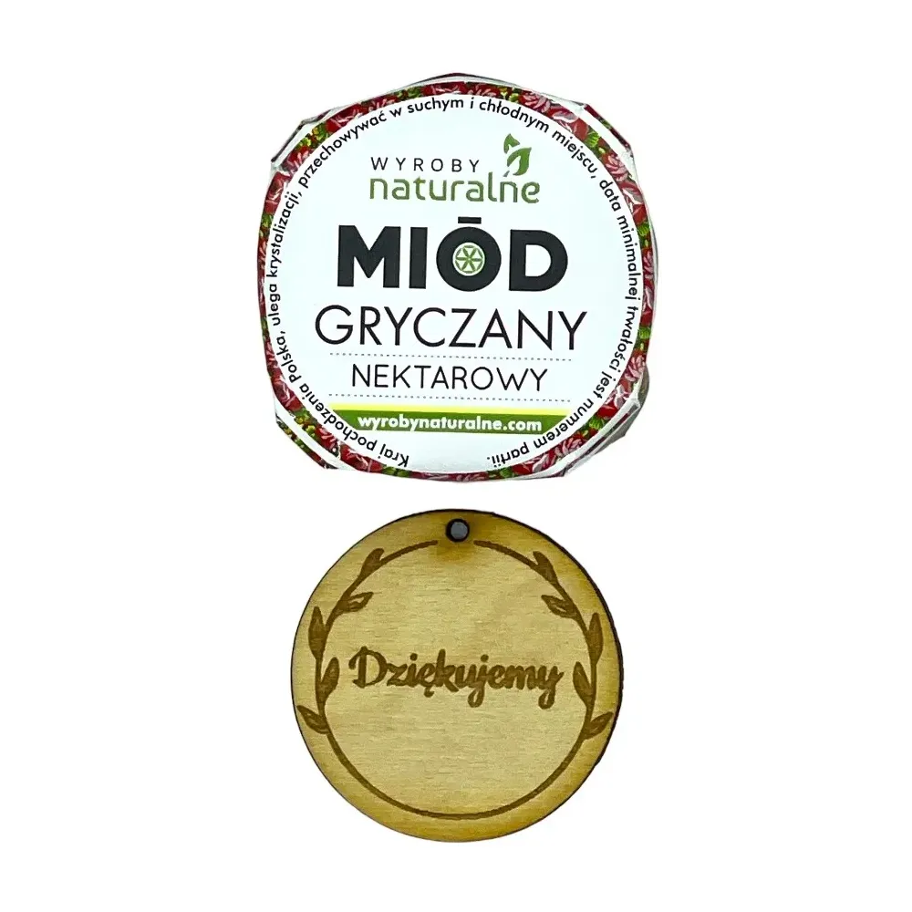 Miod miodek miodki podziękowania dla gości 50g gryczany. 73899