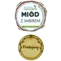 Miod miodek miodki podziękowania dla gości 50g imbirowy. 73899