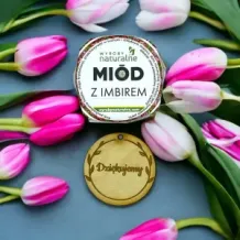 Miod miodek miodki podziękowania dla gości 50g imbirowy. 73899
