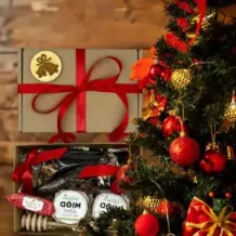 Zestaw prezentowy UPOMINEK miodki 6x50g łyżka do miodu. 73066