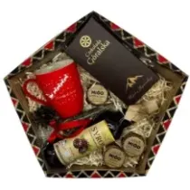 Zestaw prezentowy UPOMINEK kubeczek herbata czekolada syrop. 73066