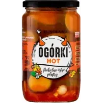 Ogórki Hot piekielnie ostre plastry 680g 720ml. 3502