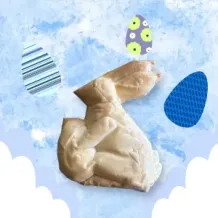 SER OWCZY 100%  ZAJĄC wielkanocny ser do koszyczka na wielkanoc 120g. 74377