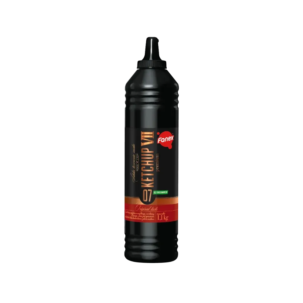 07 Ketchup łagodny Nr VII Premium  1,1kg FANEX DUŻA butelka. 2753