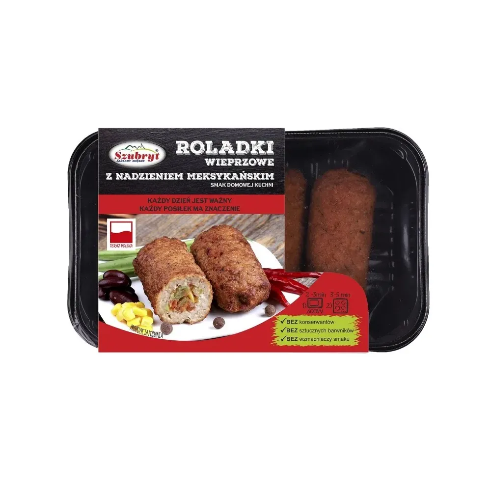 Roladki wieprzowe z nadzieniem meksykańskim 440g SZUBRYT 73014