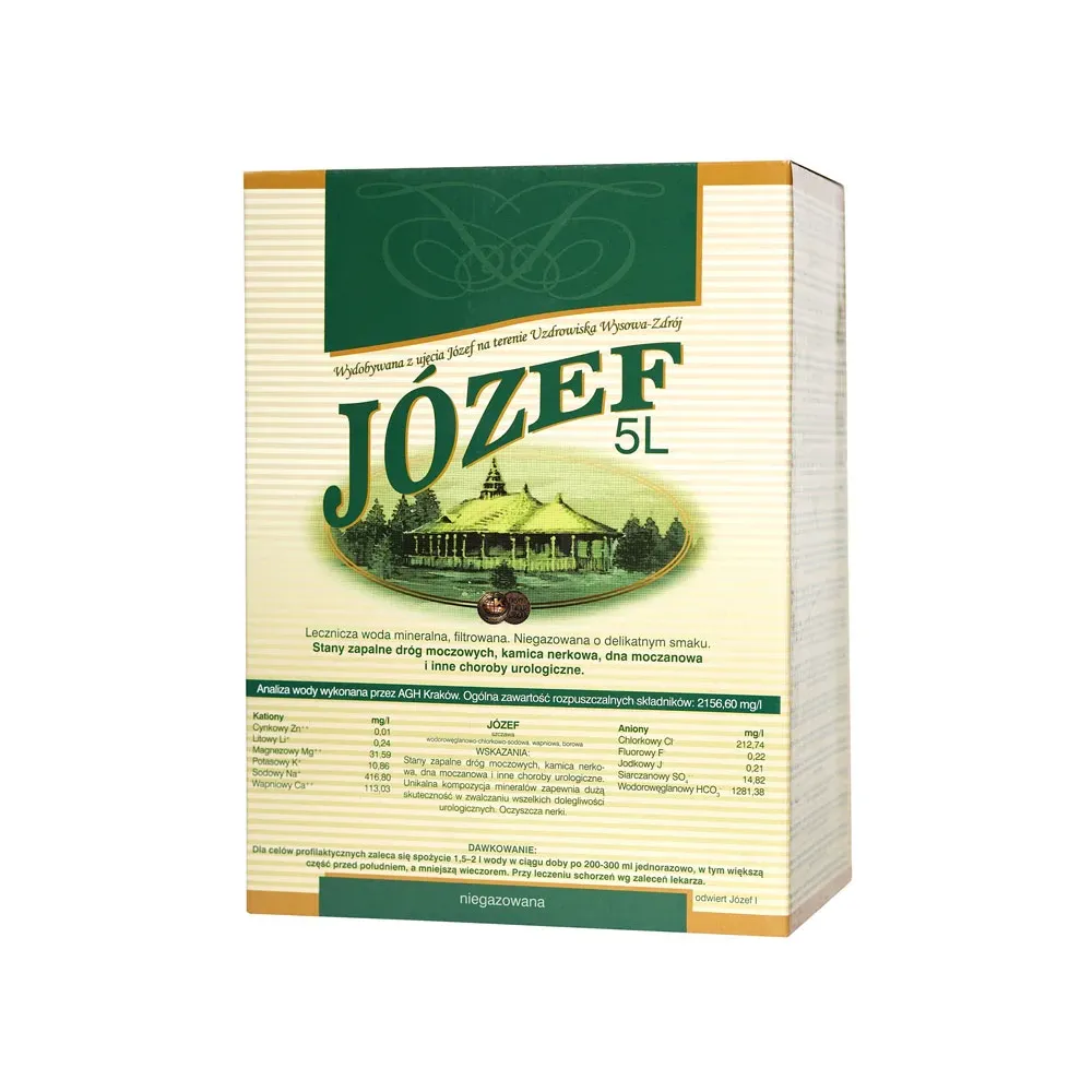 Lecznicza woda mineralna Józef  5l UZDROWISKO WYSOWA 35