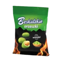Orzeszki w chrupiącej skorupce o smaku wasabi BESKIDZKIE 70g 8695