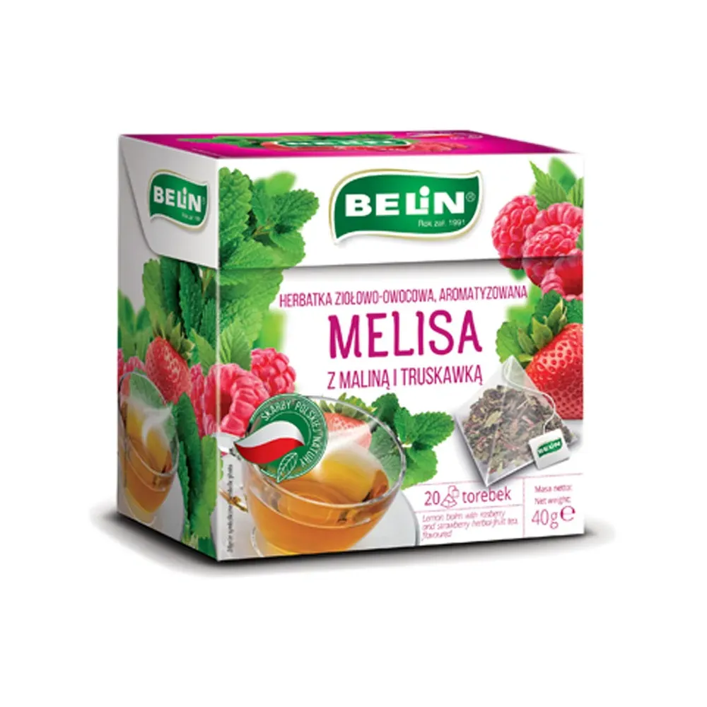 Melisa z maliną i truskawką - herbatka ziołowo-owocowa 40g 7852