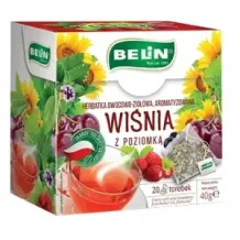 BELIN HERBATA PIRAMIDKI WIŚNIA-POZIOMKA 20T 40g 7470