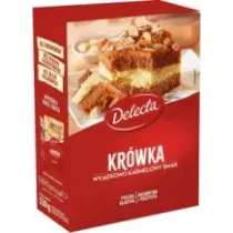 Ciasto Krówka Delecta 530g gotowe ciasto w proszku z polewą toffi 5502
