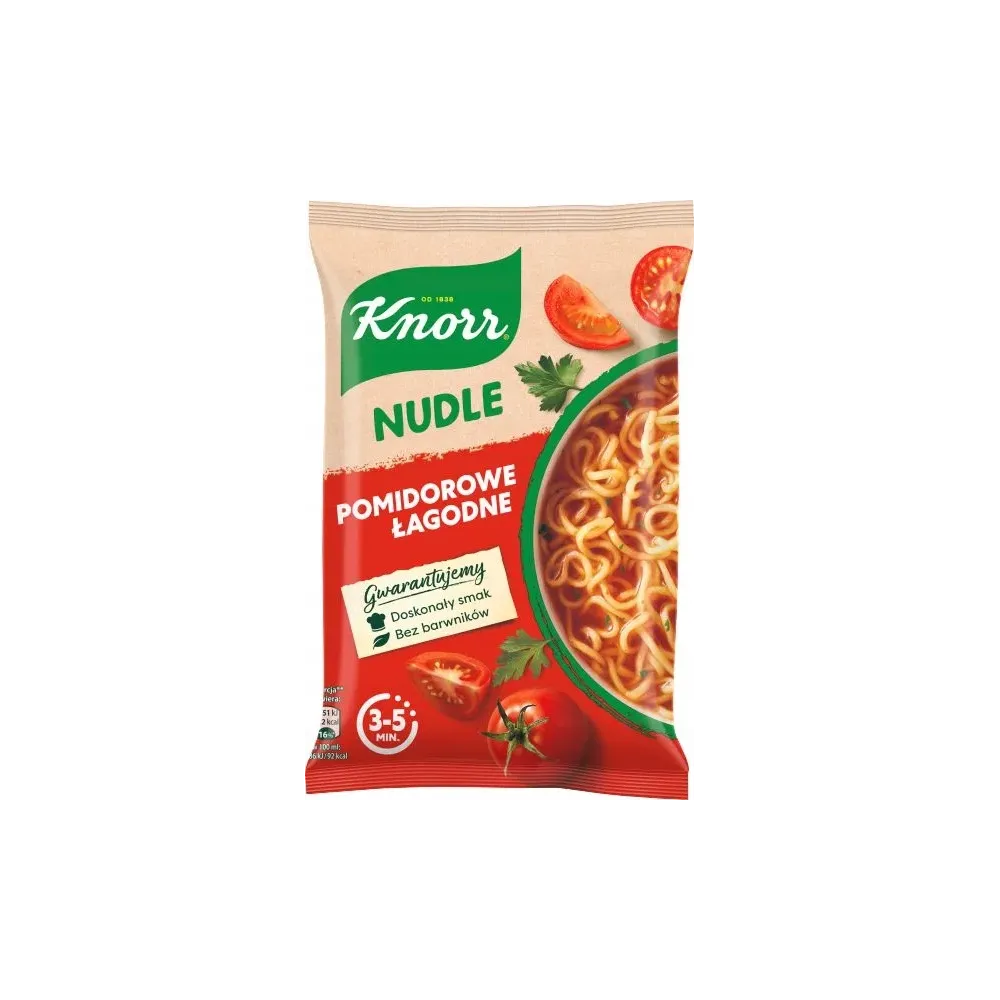 Nudle Knorr zupka POMIDOROWA ŁAGODNA błyskawiczna 65g