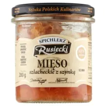 Konserwa MIĘSO szlacheckie Z SZYNKĄ 280g Spichlerz Rusiecki 15760
