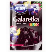 Gellwe Galaretka owocowa o smaku Frugo czarna 72g 88721