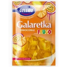 Gellwe Galaretka owocowa o smaku Frugo pomarańczowa 72g 88745