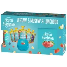 ZESTAW 5 MUSÓW XXL 180 G Dawtona Mus Owocowy + Lunchbox Śniadaniówka GRATIS 22318