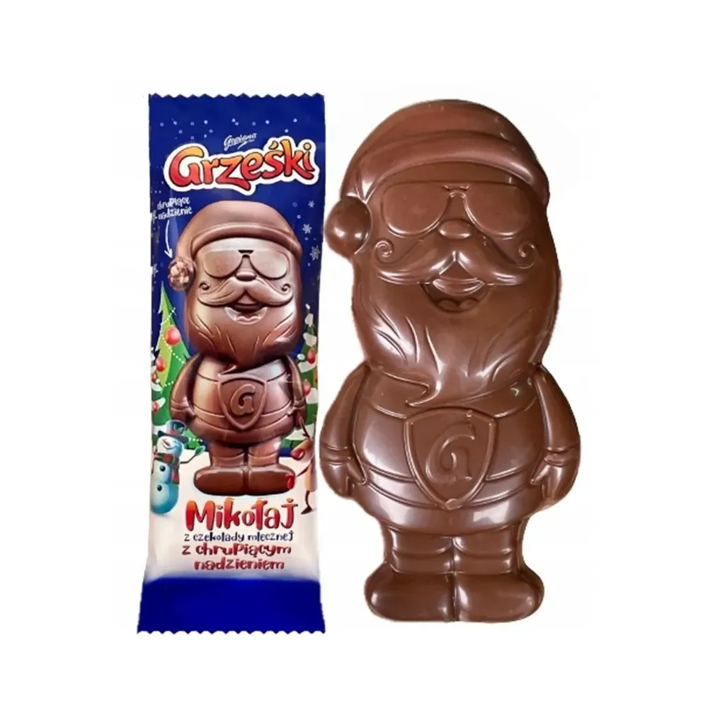 Goplana Grześki Figurka Mikołaj Czekolada mleczna Z nadzieniem Święta 29g 11321