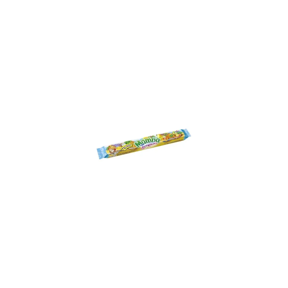 Mamba Tropics Gumy rozpuszczalne o smakach owocowych 106 g (4 x 26,5 g)