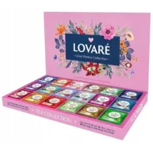 Zestaw herbat Lovare 18 smaków (90 torebek) RÓŻOWY 72878