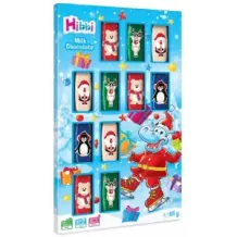 Bombonierka świąteczna dla dziecka mleczne czekoladki 85g Hibbi 88583