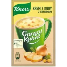 Gorący kubek krem z kury z grzankami KNORR 16g