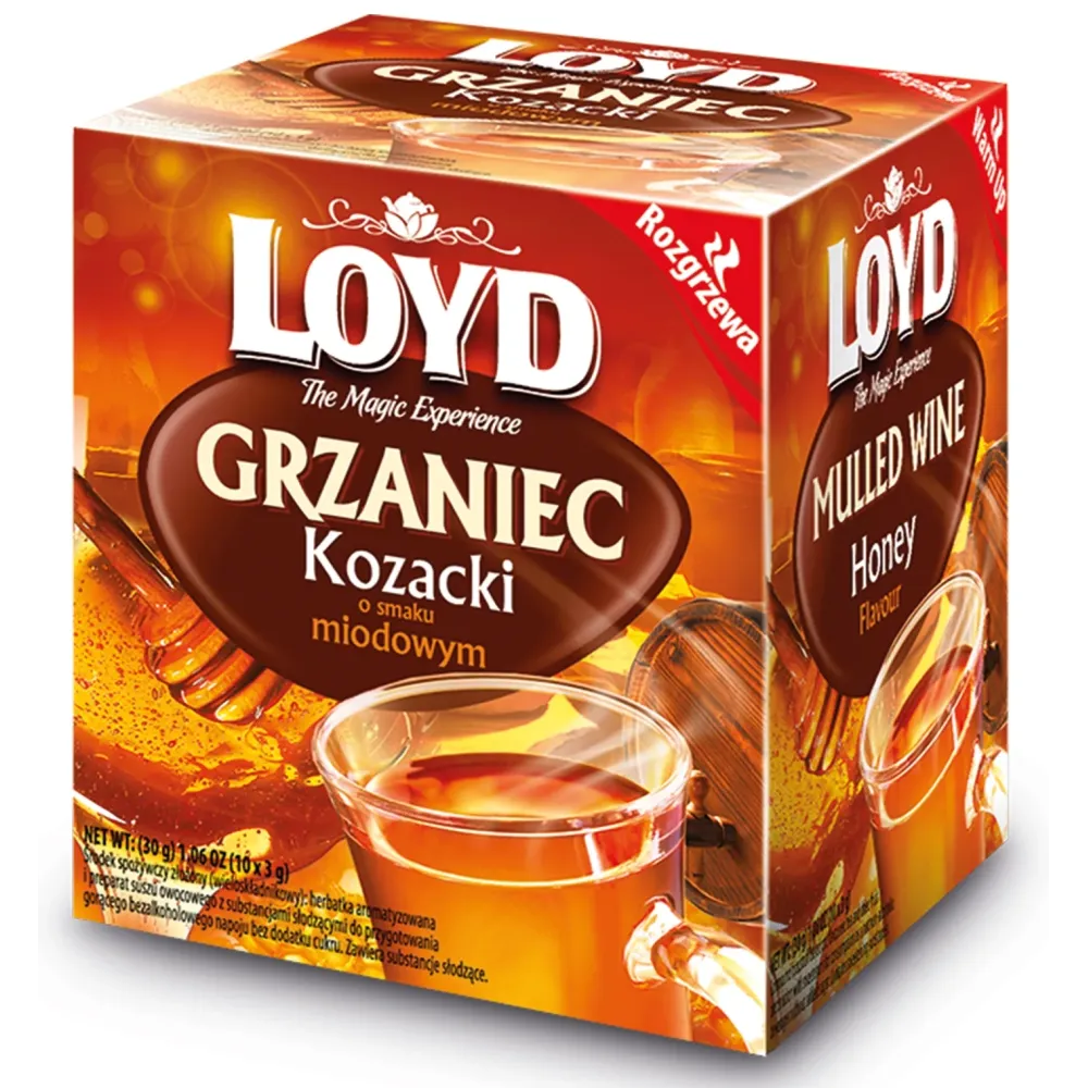 Rozgrzewająca Herbata Zimowa Grzaniec Kozacki Bezalkoholowy nuta Miodu LOYD 12784