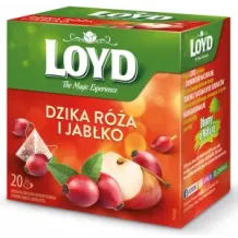 Ekspresowa Herbatka Owocowa Dzika Róża Jabłko Kwiat Hibiskusa 20T LOYD 16157