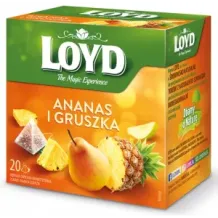Ekspresowa Herbata Owocowa Ananas Słodka Gruszka 20 szt. Bio Torebki LOYD 17277
