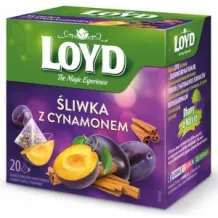 Owocowa Herbatka Herbata Śliwka i Cynamon Liść Jeżyny Lukrecja 20 T. LOYD 17291