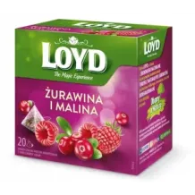 Herbata owocowa Loyd Żurawina i malina 20x2g 22943