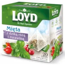 Ekspresowa Łagodna Herbata Ziołowa Mięta z Dzika Różą i Żurawiną 20 T. LOYD 20901