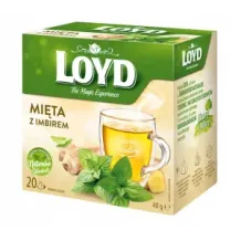 Prozdrowotna Herbata Ziołowa Mięta z Imbirem Naturalne Składniki 20 T. LOYD 33185