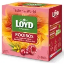 Herbata Czerwona Rooibos Miód Manuka Malina Żurawina 20 T LOYD 26385