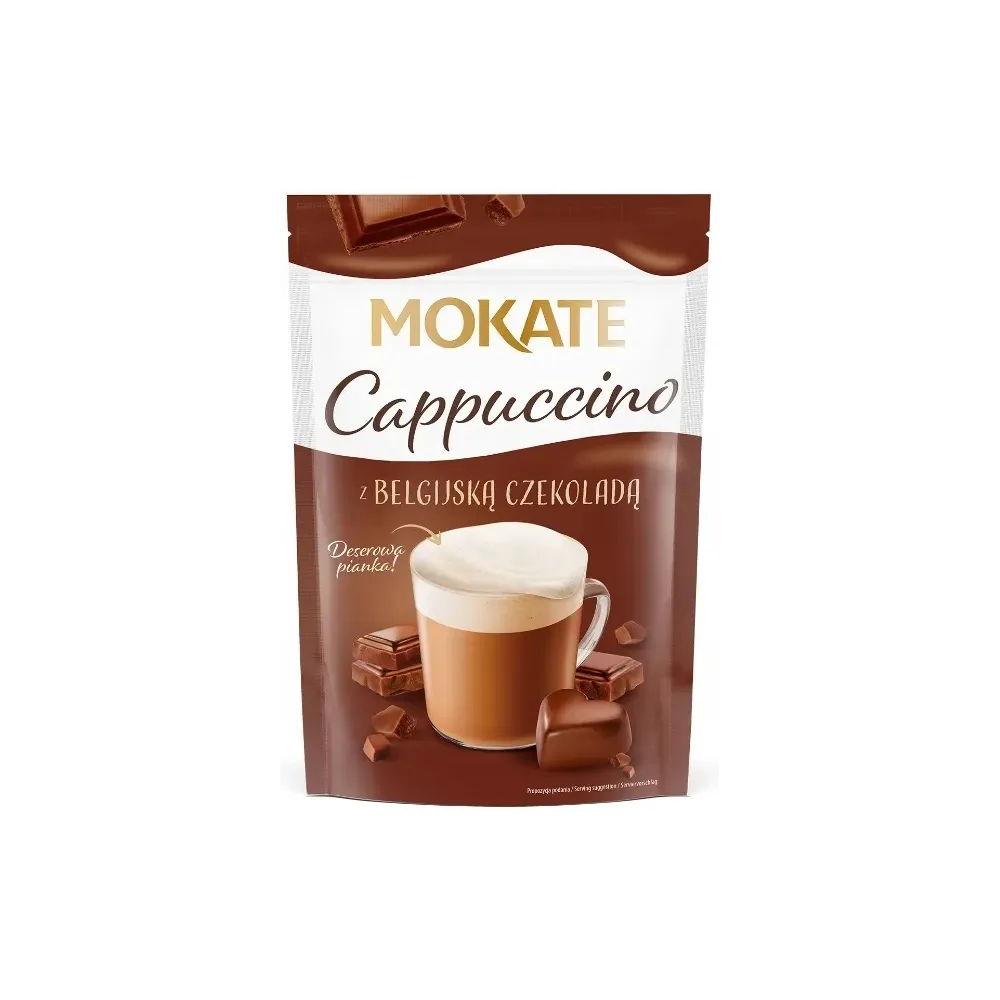 Kawa Mokate Cappuccino Belgijska Czekolada o smaku czekoladowym 110 g 80224