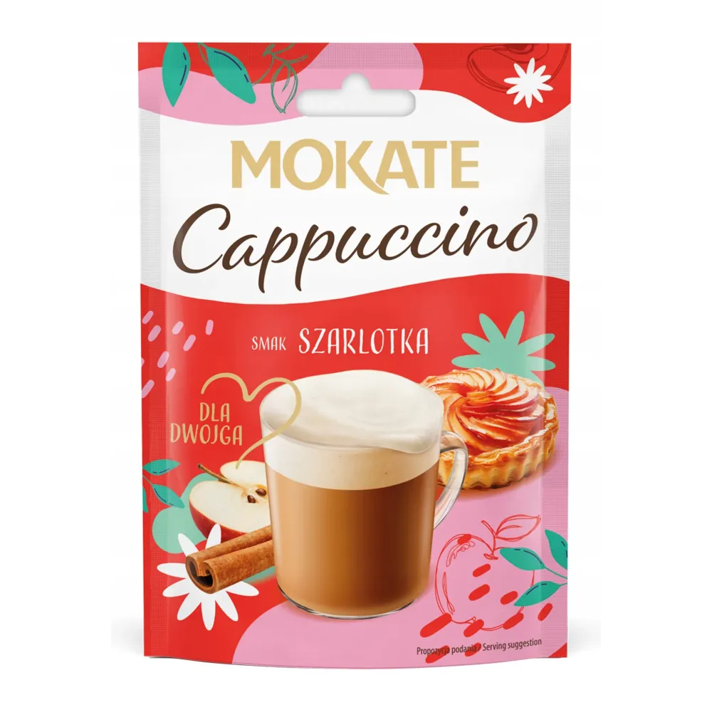Słodka Kawa Cappuccino Szarlotka I Cynamon Deserowa Pianka Bez Eskpresu 40g 85534