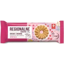 Ciasteczka Regionalne owsiane z żurawiną Cukry Nyskie 11128
