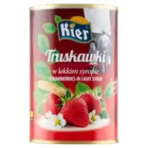 Truskawki KIER w Lekkim Syropie Strawberries 410 g 4002