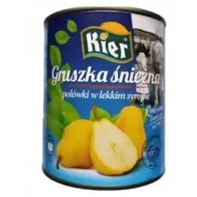 Gruszka śnieżna połówki w lekki syropie 820g Kier 7041