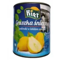 Gruszka śnieżna połówki w lekki syropie 820g Kier 7041