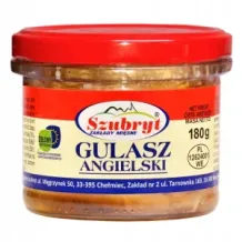 Konserwa gulasz angielski słoiku, bez glutaminianu 180g SZUBRYT 71386