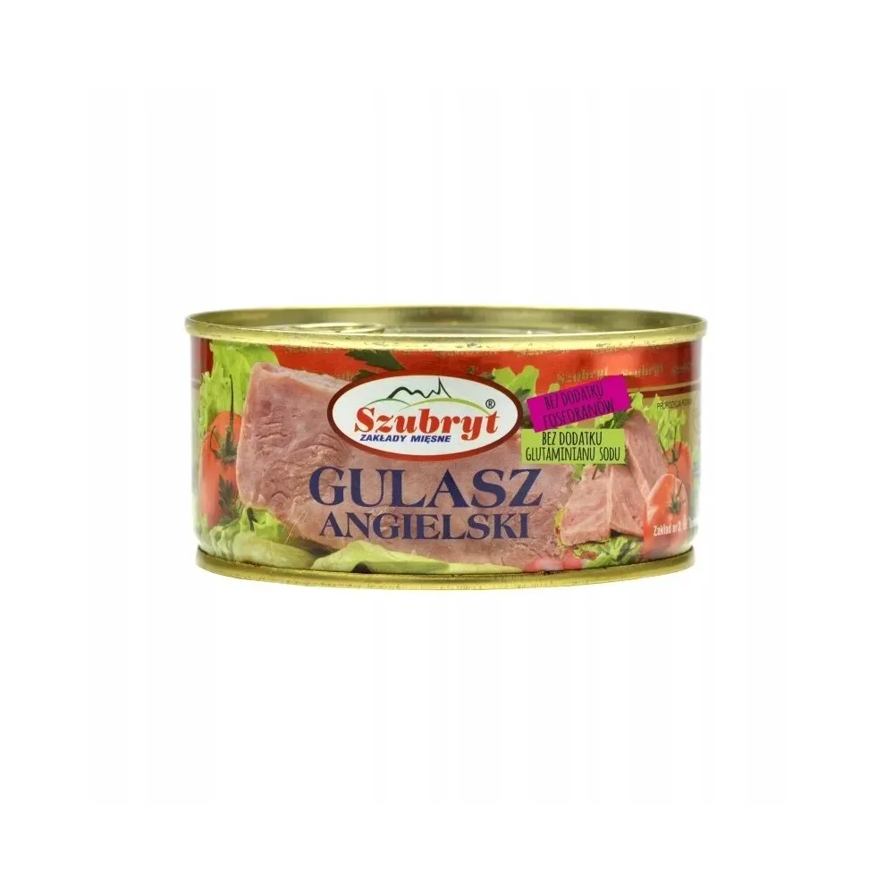 Konserwa Gulasz angielski Szubryt bez glutaminianu 300g SZUBRYT 71256