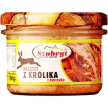 PASZTET Z KRÓLIKA I KURCZAKA 180g Szubryt !Jakość Premium! 75797