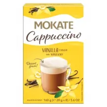 Napój Kawowy Kawa Cappuccino z Pianką Waniliowe 160g 8 Saszetek Mokate 77652