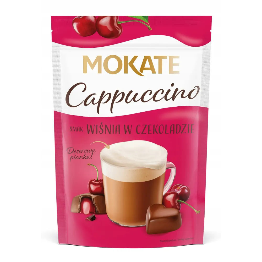 Napój Kawowy Kawa Cappuccino Wiśnia w Czekoladzie 110g Pianka Mokate 78284